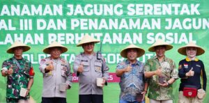 LDII Hadiri Undangan Polri, Dukung Ketahanan Pangan Lewat Penanaman Jagung di Rancamaya