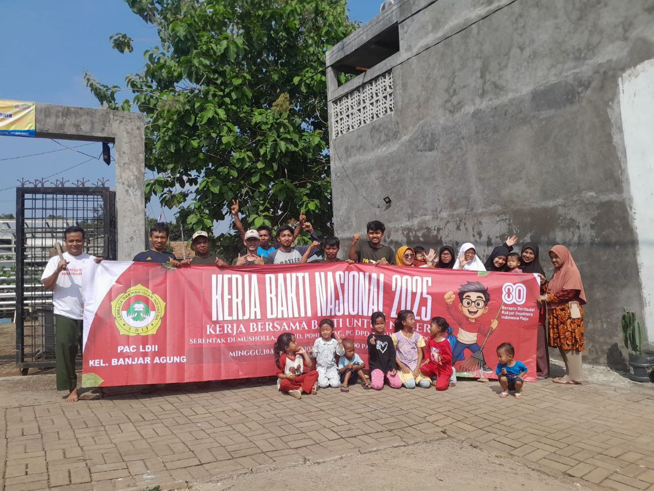 LDII Banjar Agung Sukseskan Kerja Bakti Nasional, Bersihkan Lingkungan dan Pupuk Nasionalisme