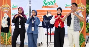 Kayla pemudi asal Palu (dua dari kiri) founder rumah karya bagi penyandang disabilitas