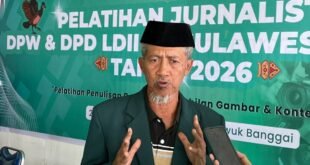 Wakil ketua DPW LDII Sulawesi Tengah saat diwawancarai tim LINES